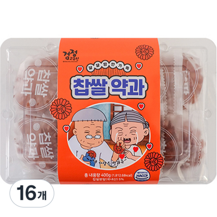 검정고무신 찹쌀 약과 10p, 16개, 400g