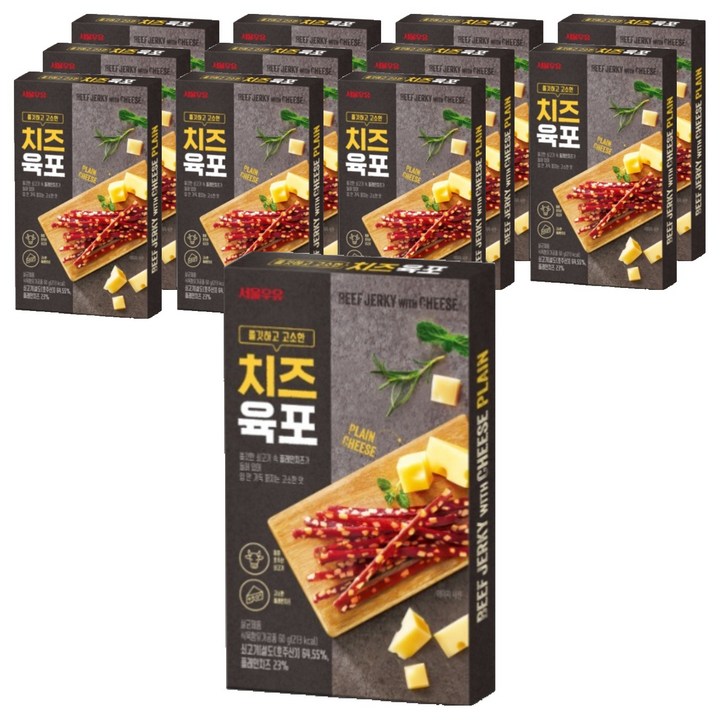 서울우유치즈 치즈육포, 60g, 12개