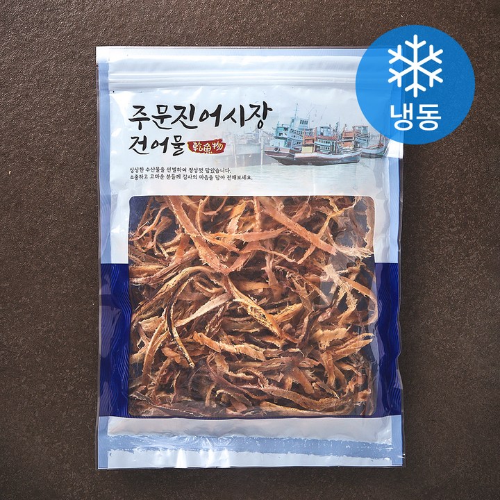 주문진어시장건어물 맥반석 오징어채 (냉동), 300g, 1개