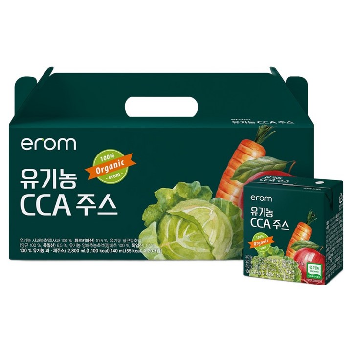 이롬 유기농 CCA주스 20p, 140ml, 1박스