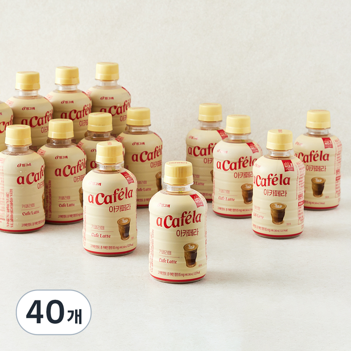 아카페라 카페라떼, 240ml, 40개
