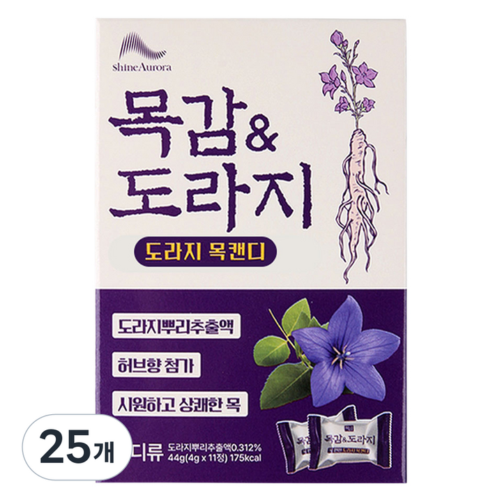 목감 엔 도라지 캔디, 25개, 44g