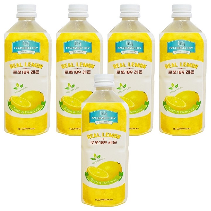 파낙스 로쏘 189 레몬 음료베이스, 1L, 5개