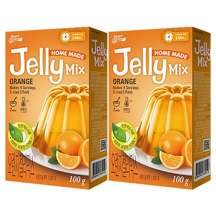 브레드가든 오렌지젤리믹스 젤리만들기, 100g, 2개