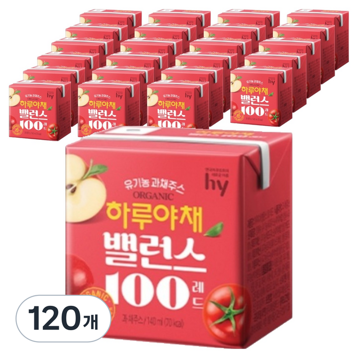 하루야채 밸런스100 레드, 140ml, 120개