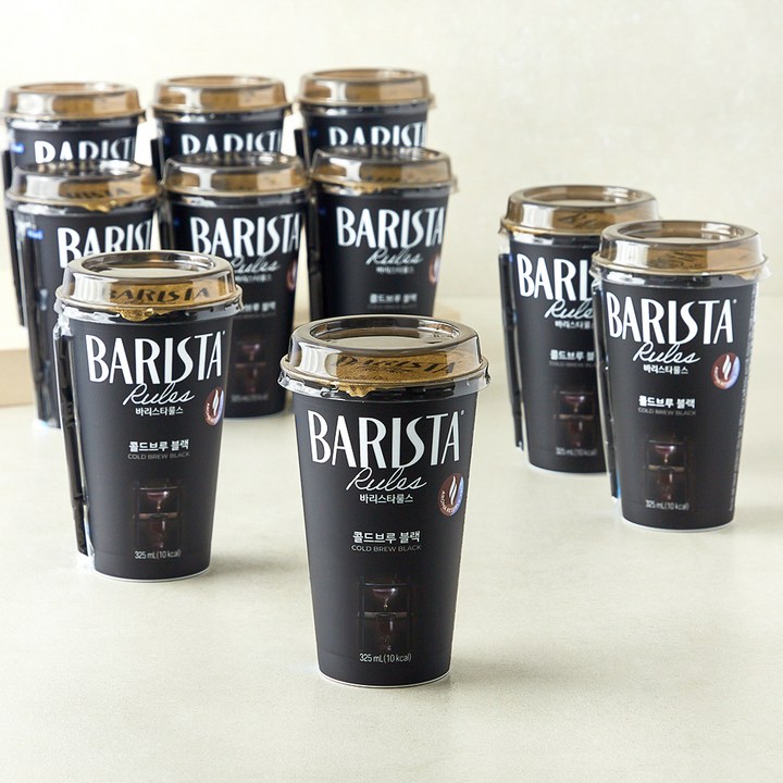 바리스타룰스 콜드브루 블랙, 325ml, 10개