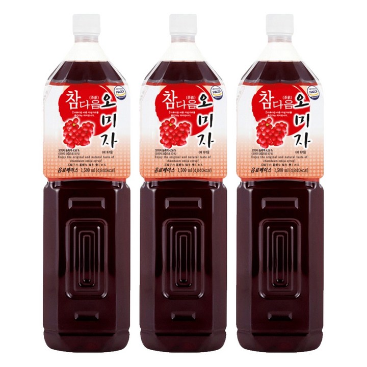 파낙스 참다음 오미자 농축액, 1.5L, 3개
