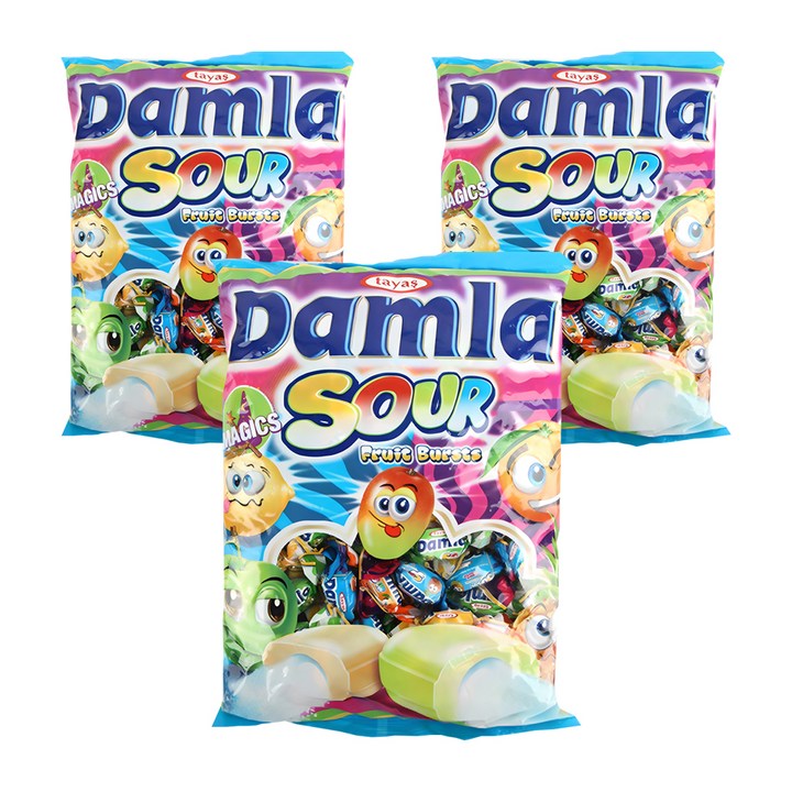 담라 사워 소프트캔디, 1kg, 3개