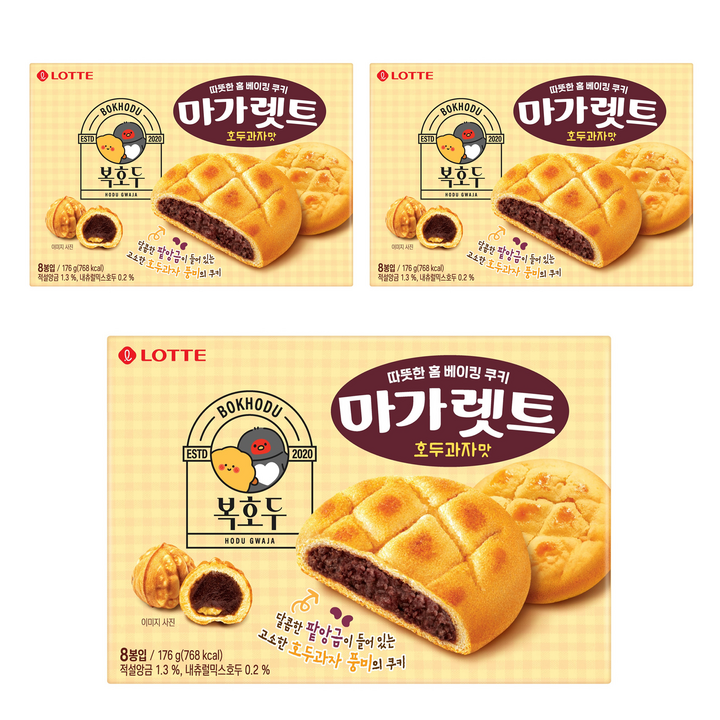 마가렛트 호두과자맛 쿠키, 3개, 176g
