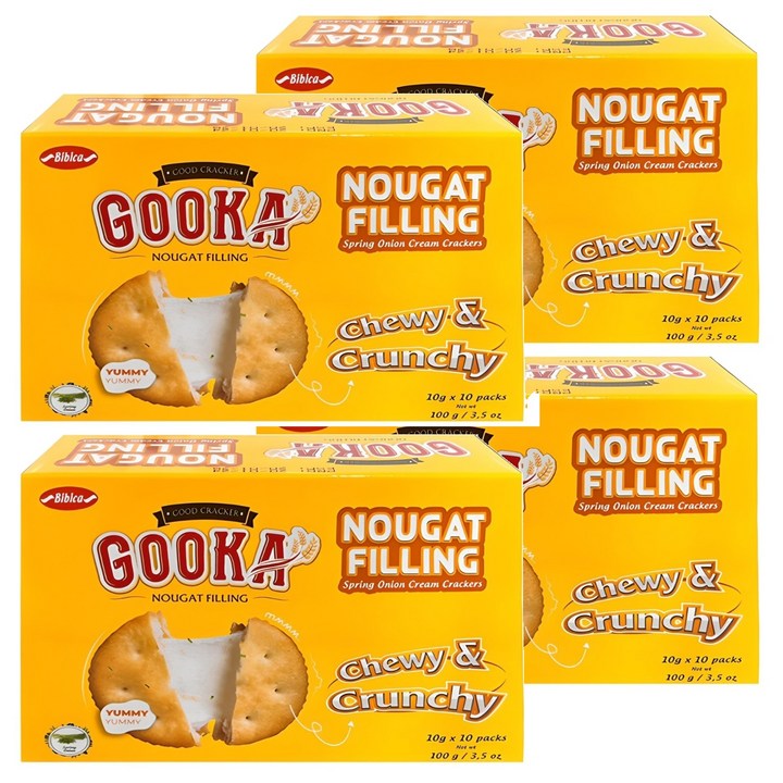 비비카 구카 누가 필링 크래커, 100g, 4개