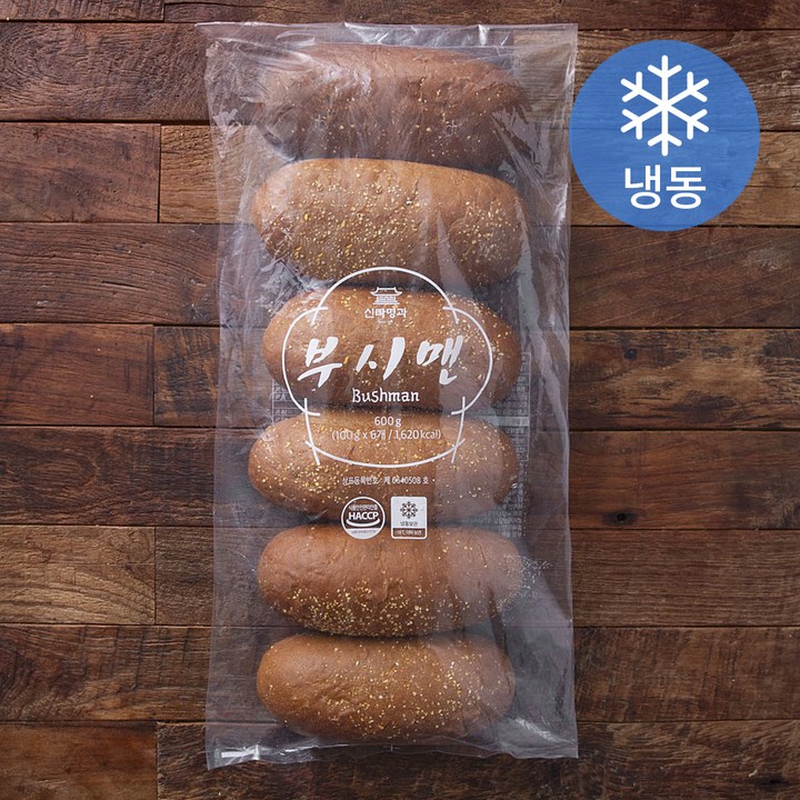 신라명과 부시맨 빵 (냉동), 100g, 6개입, 1개