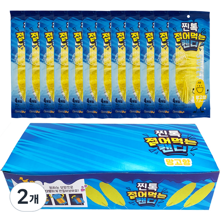 찐톡 접어먹는 캔디 망고 12p, 456g, 2개