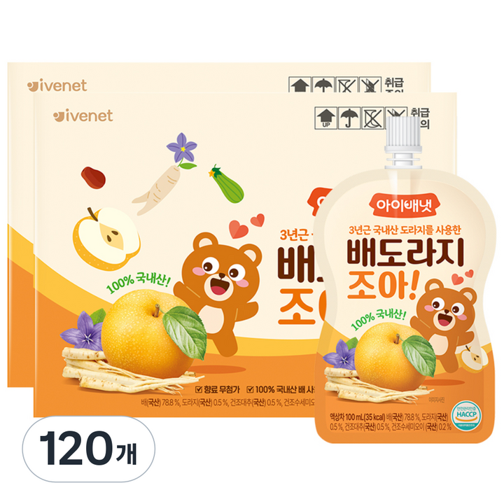 아이배냇 배도라지조아 음료, 100ml, 120개