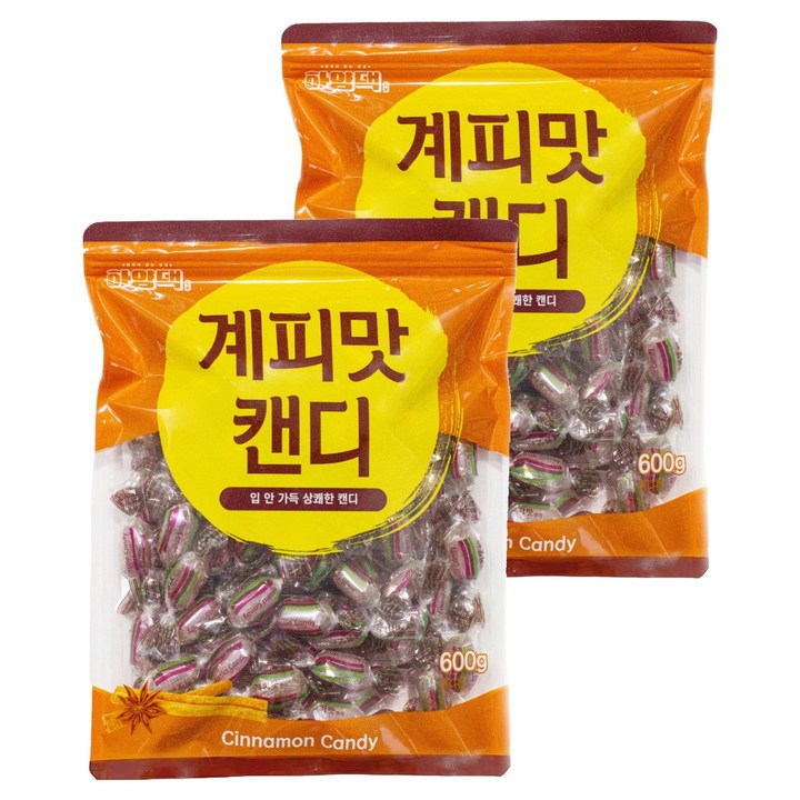 하양댁 계피맛 진한 사탕, 600g, 2개