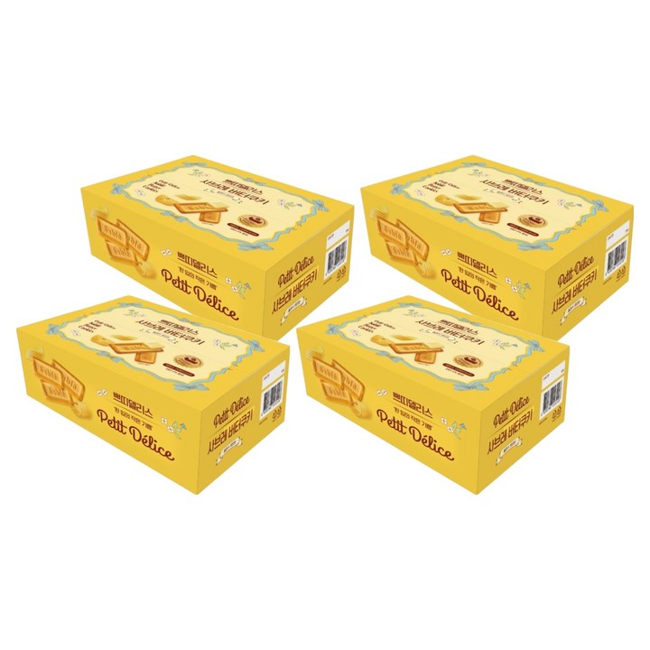 쁘띠델리스 사브레 버터쿠키, 4개, 800g