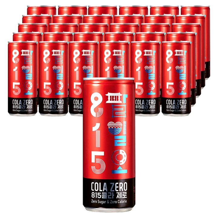 815 콜라 제로 음료, 250ml, 60개