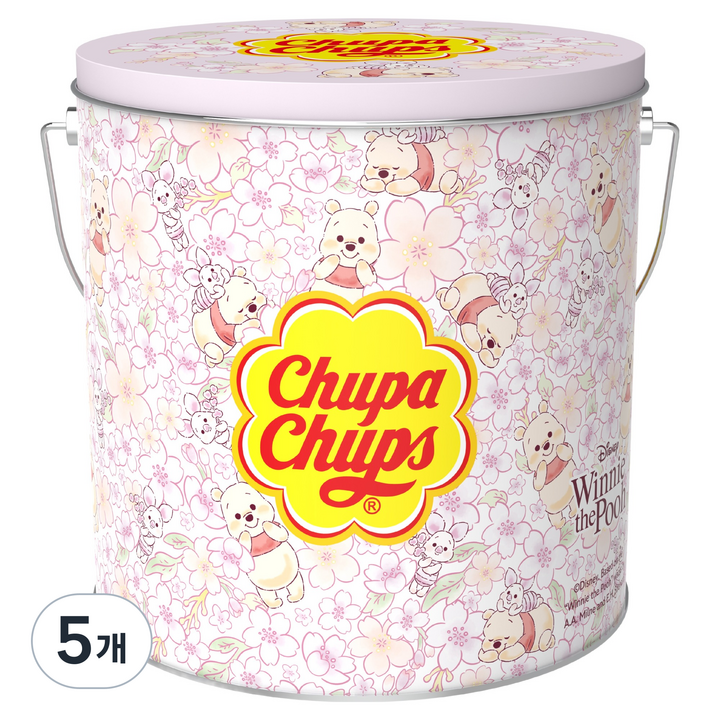 츄파춥스 틴 곰돌이푸 에디션 막대사탕 100p, 1.1kg, 5개