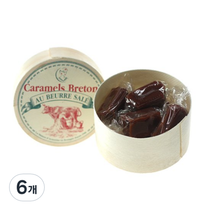 메종드아모린 브르타뉴 카라멜 살레 위드 솔티드 버터 25p, 50g, 6개