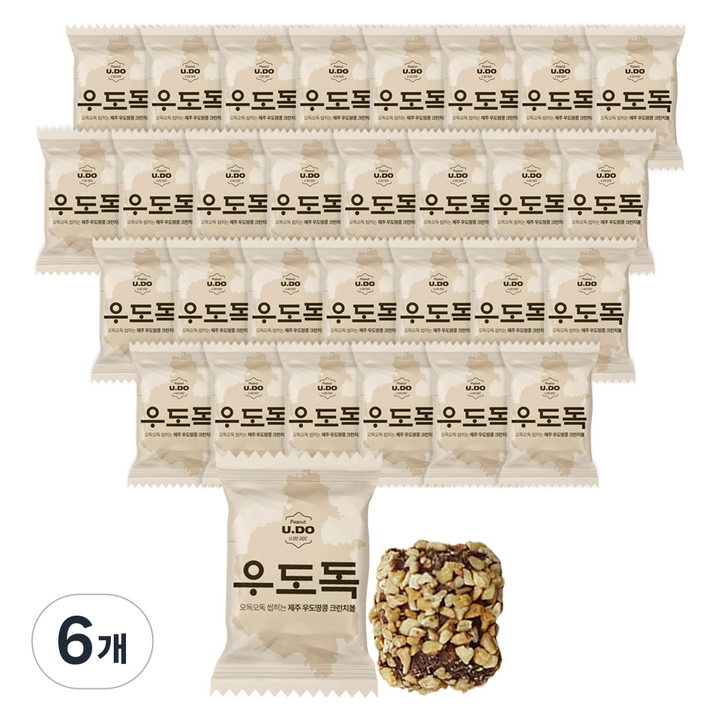 우도땅콩 우도독 30p, 6개, 210g