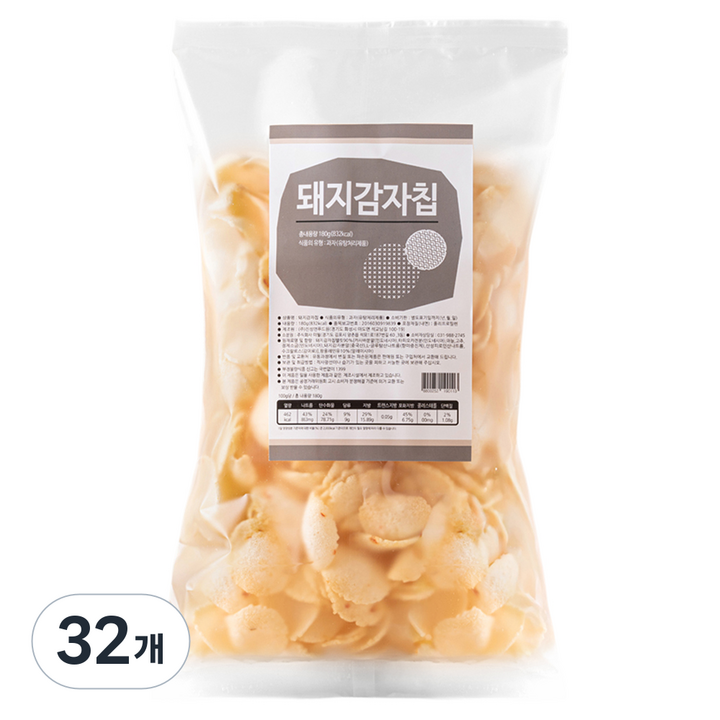 돼지감자칩, 180g, 32개