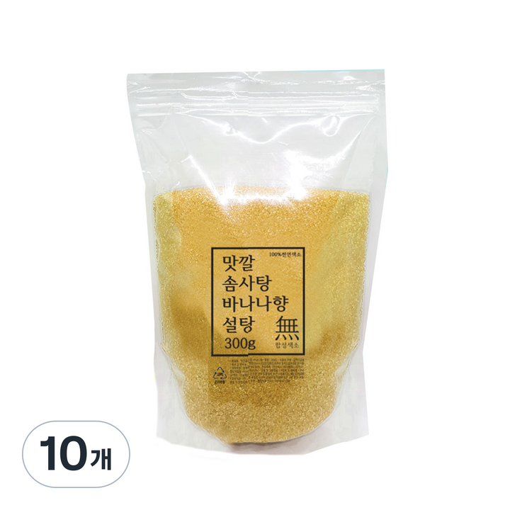 맛깔 바나나향 솜사탕 설탕 30인분, 300g, 10개