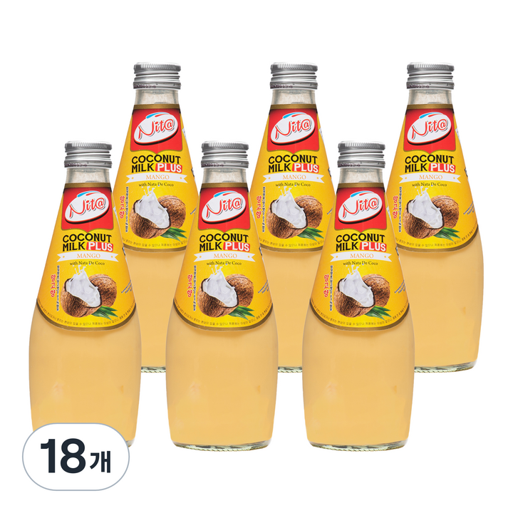 니타 코코넛밀크 플러스 망고, 290ml, 18개