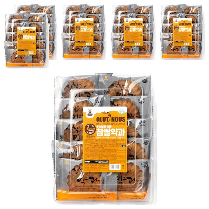 우리밀로 만든 찹쌀약과 2, 40g, 60개