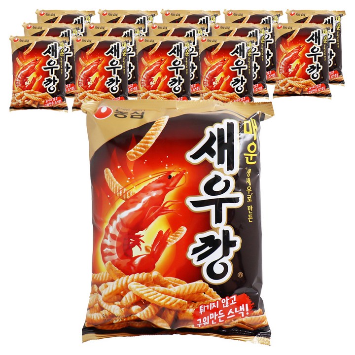 새우깡 매운새우깡, 90g, 15개