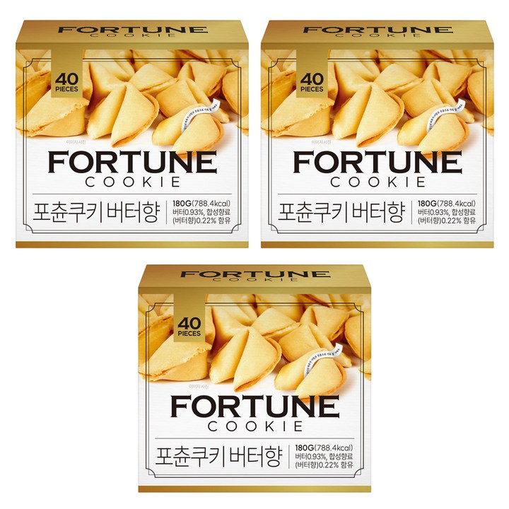 성풍양행 포츈쿠기 버터향 40p, 3개, 180g