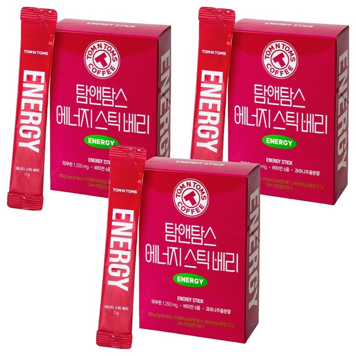 탐앤탐스 에너지스틱 베리, 5g, 60개