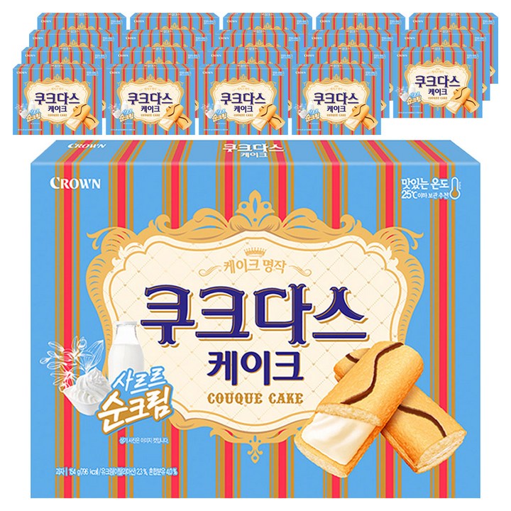 쿠크다스 케이크, 154g, 20개