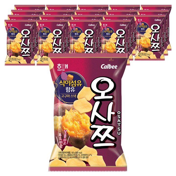 해태제과 오사쯔, 100g, 20개