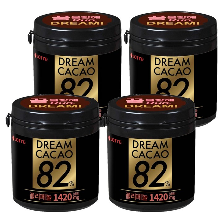 롯데웰푸드 드림카카오 82% 초콜릿, 86g, 4개