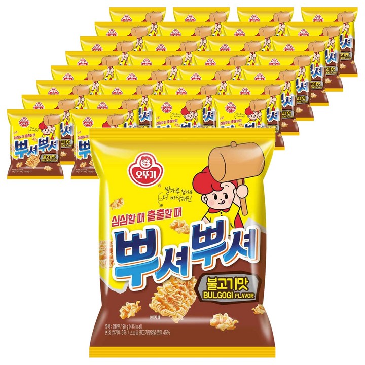 오뚜기 뿌셔뿌셔 불고기맛, 90g, 48개