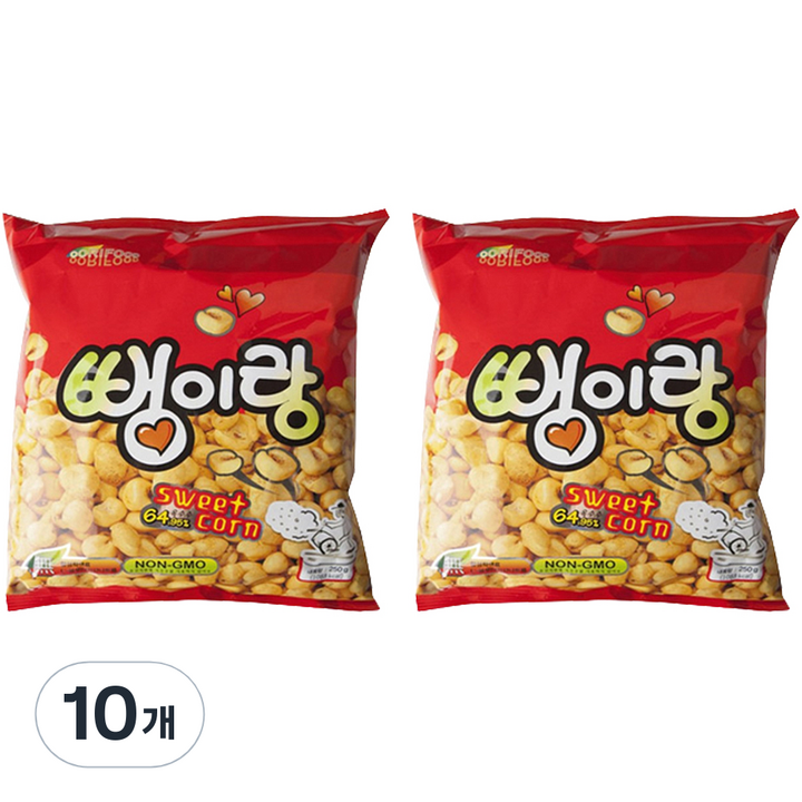 우리식품 뻥이랑, 10개, 250g