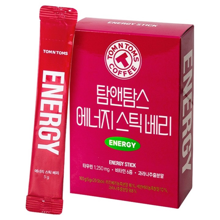탐앤탐스 에너지스틱 베리, 5g, 20개