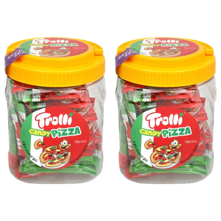 트롤리 피자모양젤리 25개입, 300g, 2개