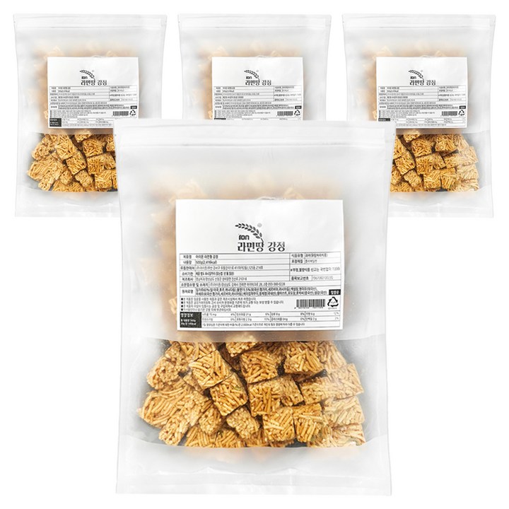 아이온 라면땅 강정, 500g, 4개
