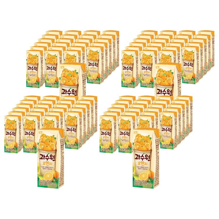 남양과수원 오렌지, 190ml, 96개