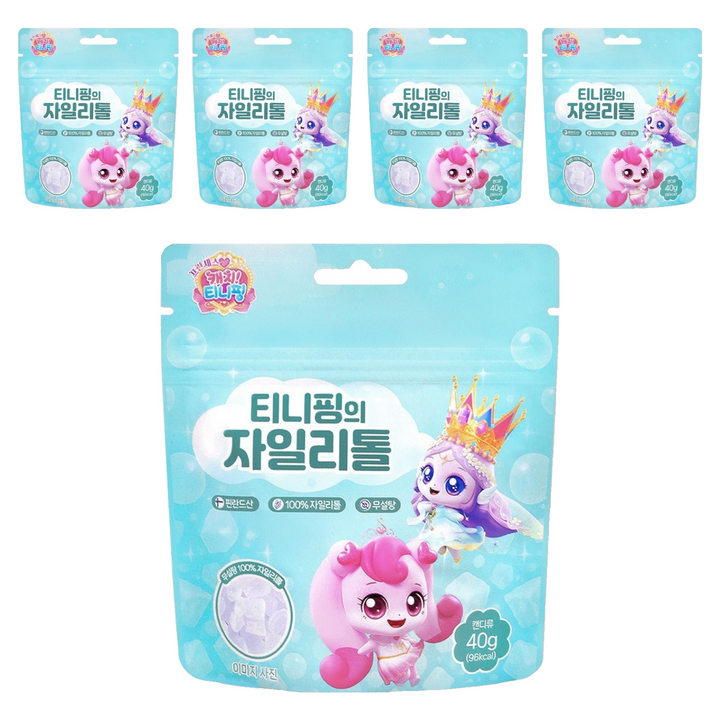 캐치티니핑 티니핑의 자일리톨 캔디, 40g, 5개
