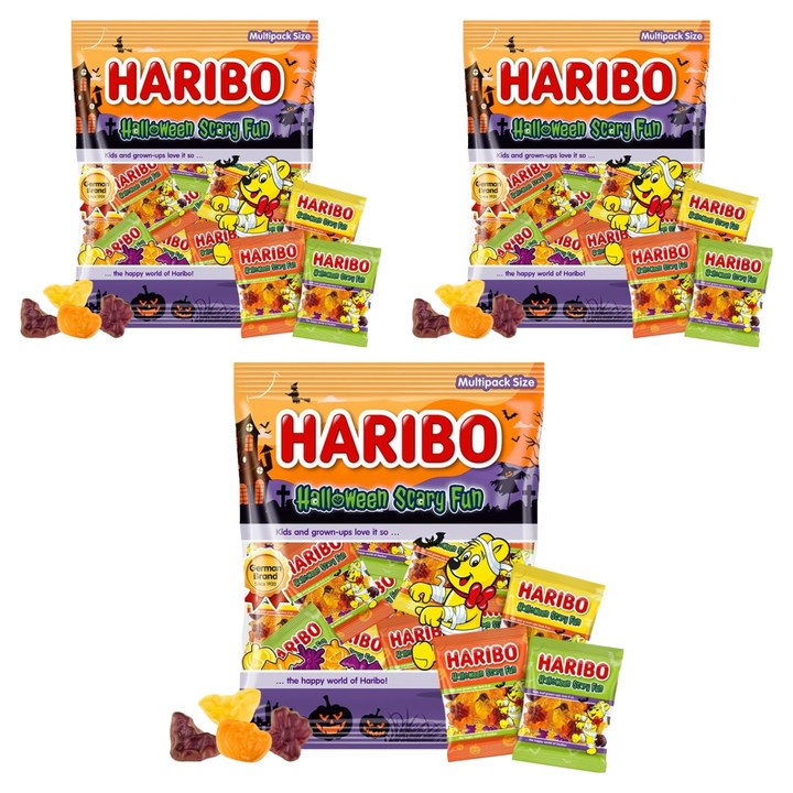 하리보 스케리 펀 젤리 21개입, 250g, 3개