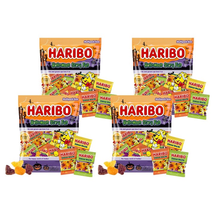 하리보 스케리 펀 젤리 21개입, 250g, 4개