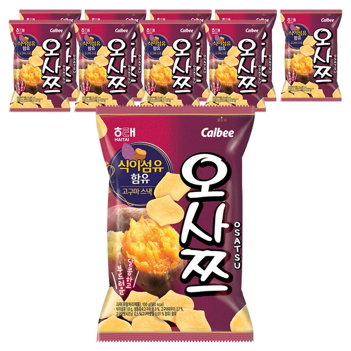 해태제과 오사쯔, 100g, 10개