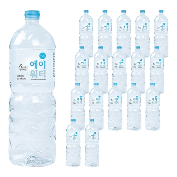 에이워터 내추럴 알카리수, 2L, 18개