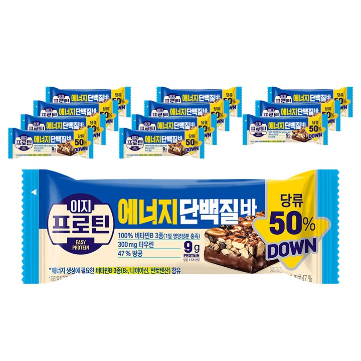 롯데웰푸드 이지프로틴 에너지단백질바, 12개, 40g
