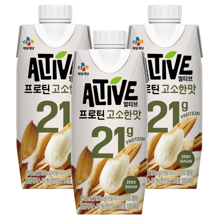 얼티브 프로틴 고소한맛, 250ml, 3개