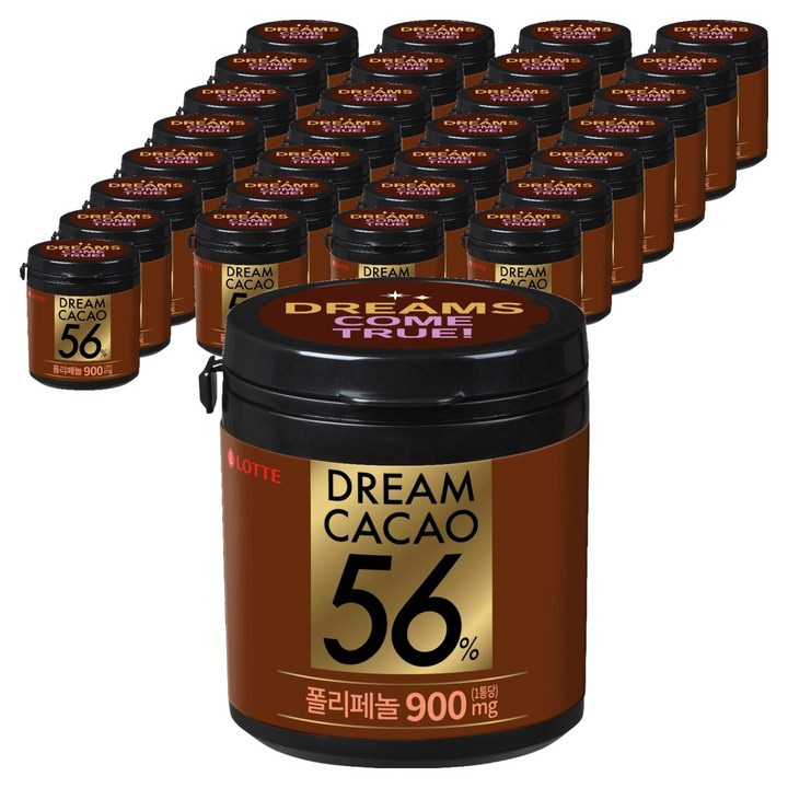 롯데웰푸드 드림카카오 56% 초콜릿, 86g, 30개