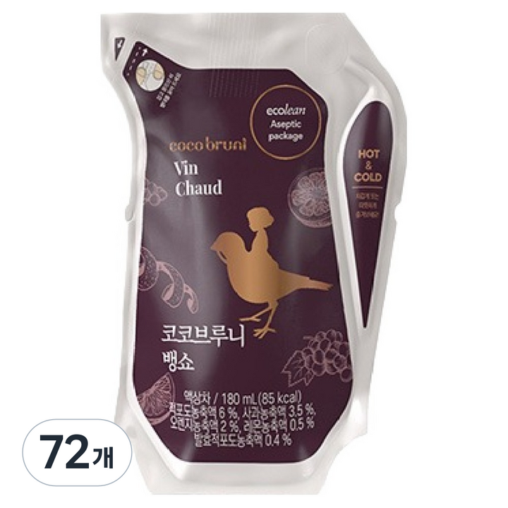 코코브루니 뱅쇼 액상차, 72개, 180ml