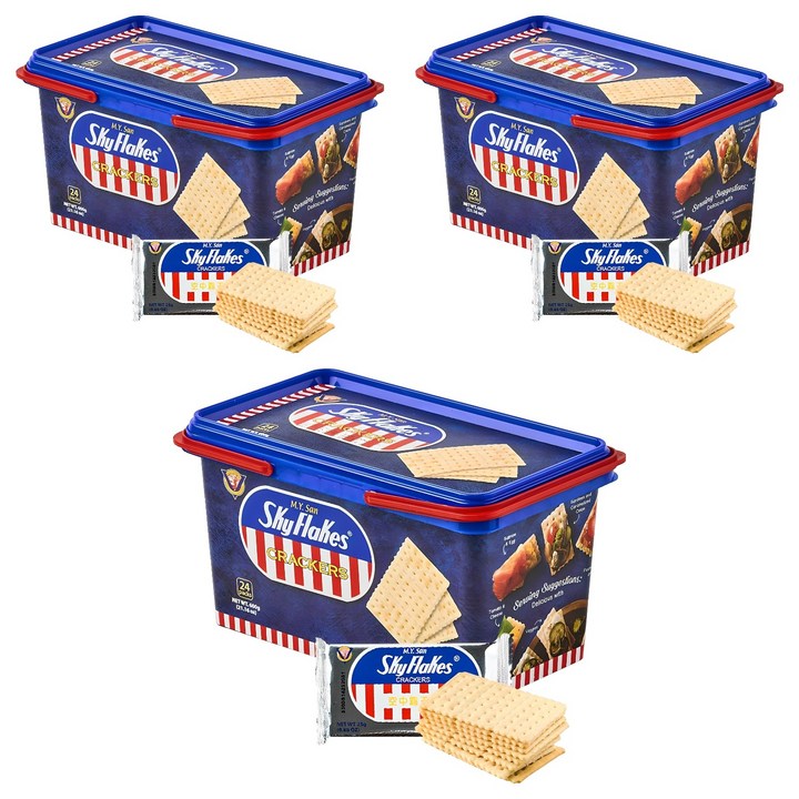 스카이플레이크 크래커, 600g, 3개
