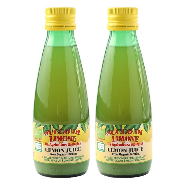 유로푸드 유기농 레몬주스, 250ml, 2개